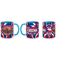 Czechia Mug – 320ml — three matching angles together on white with a soft shadow
