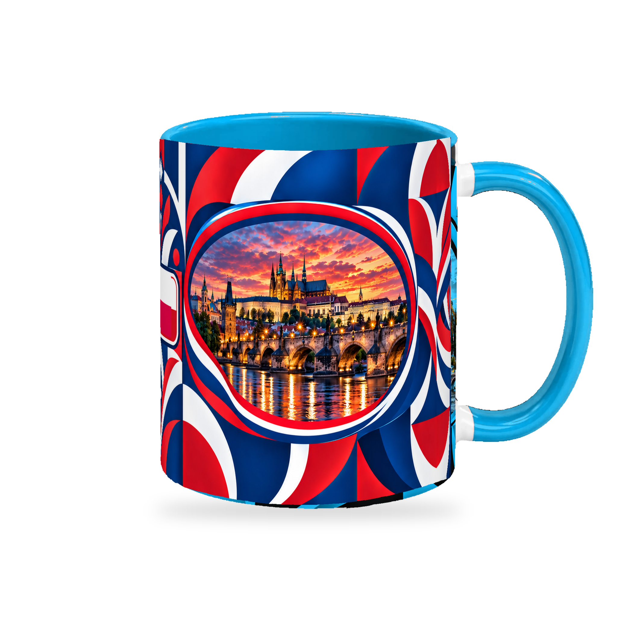 Czechia Mug – 320ml — right-handle view on white with a soft shadow