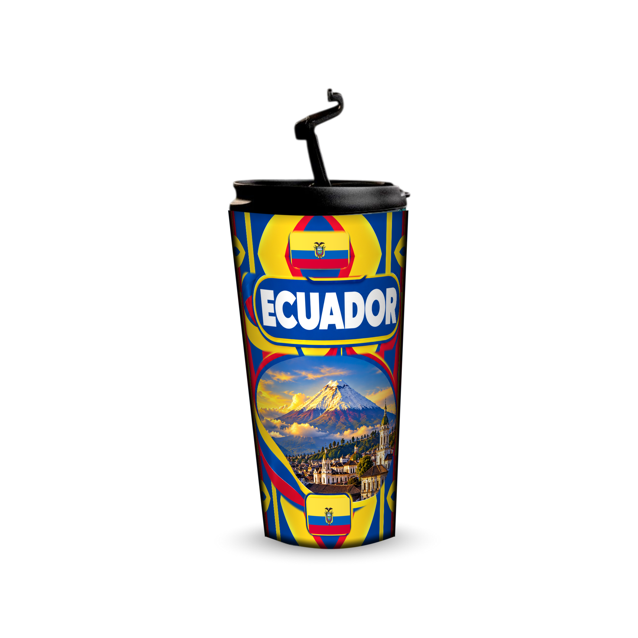 Ecuador 480ml tumbler with reusable straw