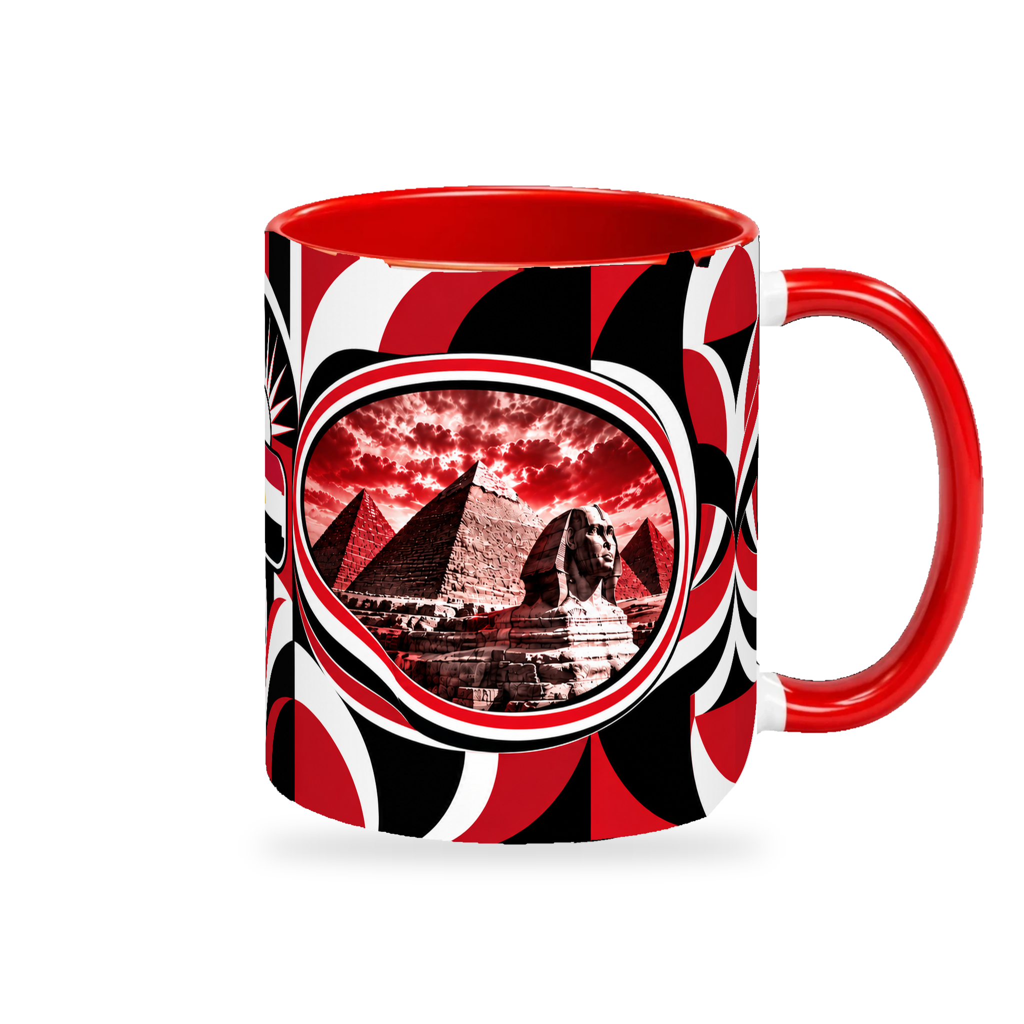 Egypt Mug – 320ml — right-handle view on a white background with a soft shadow