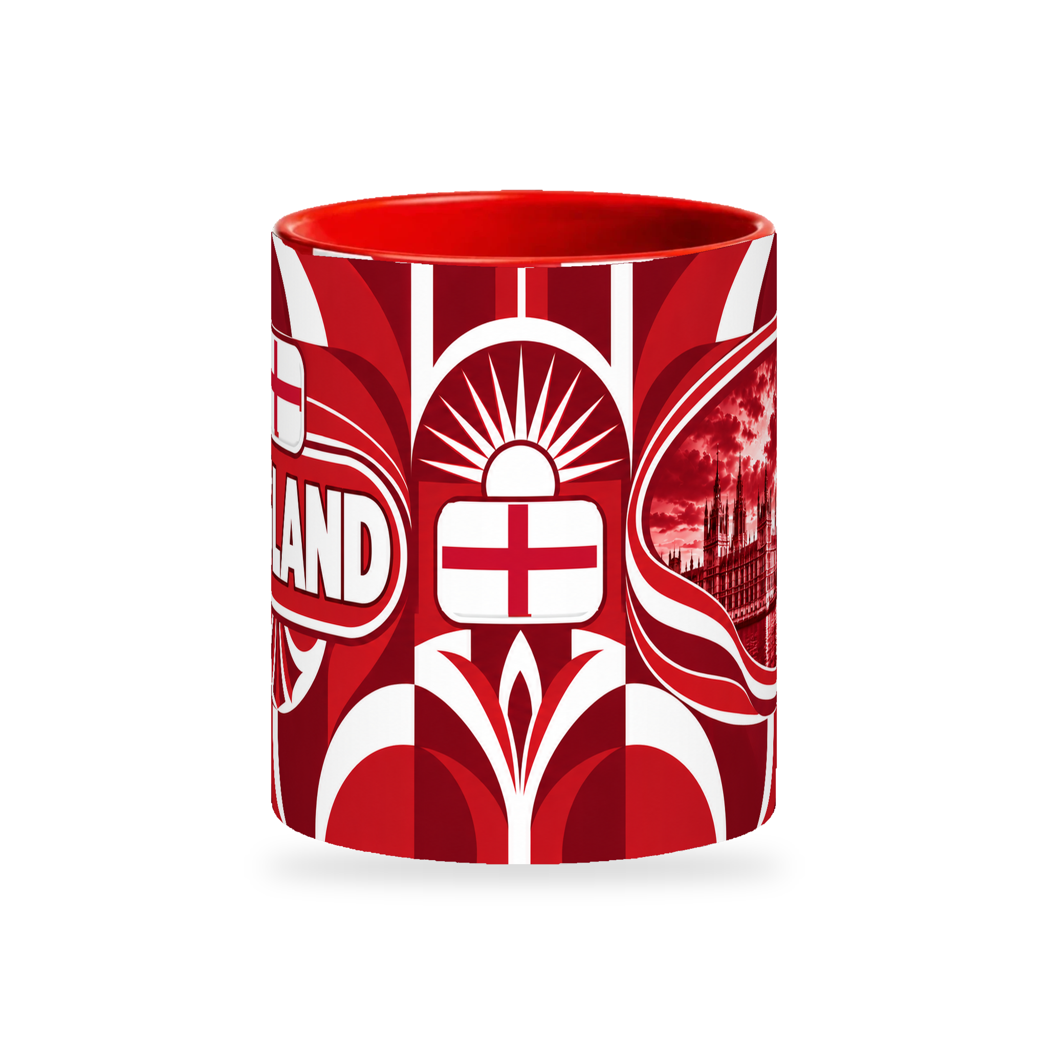 England Mug – 320ml — centre view on a white background with a soft shadow