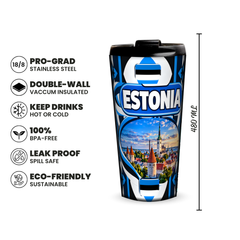 Estonia 480ml insulated tumbler features and size