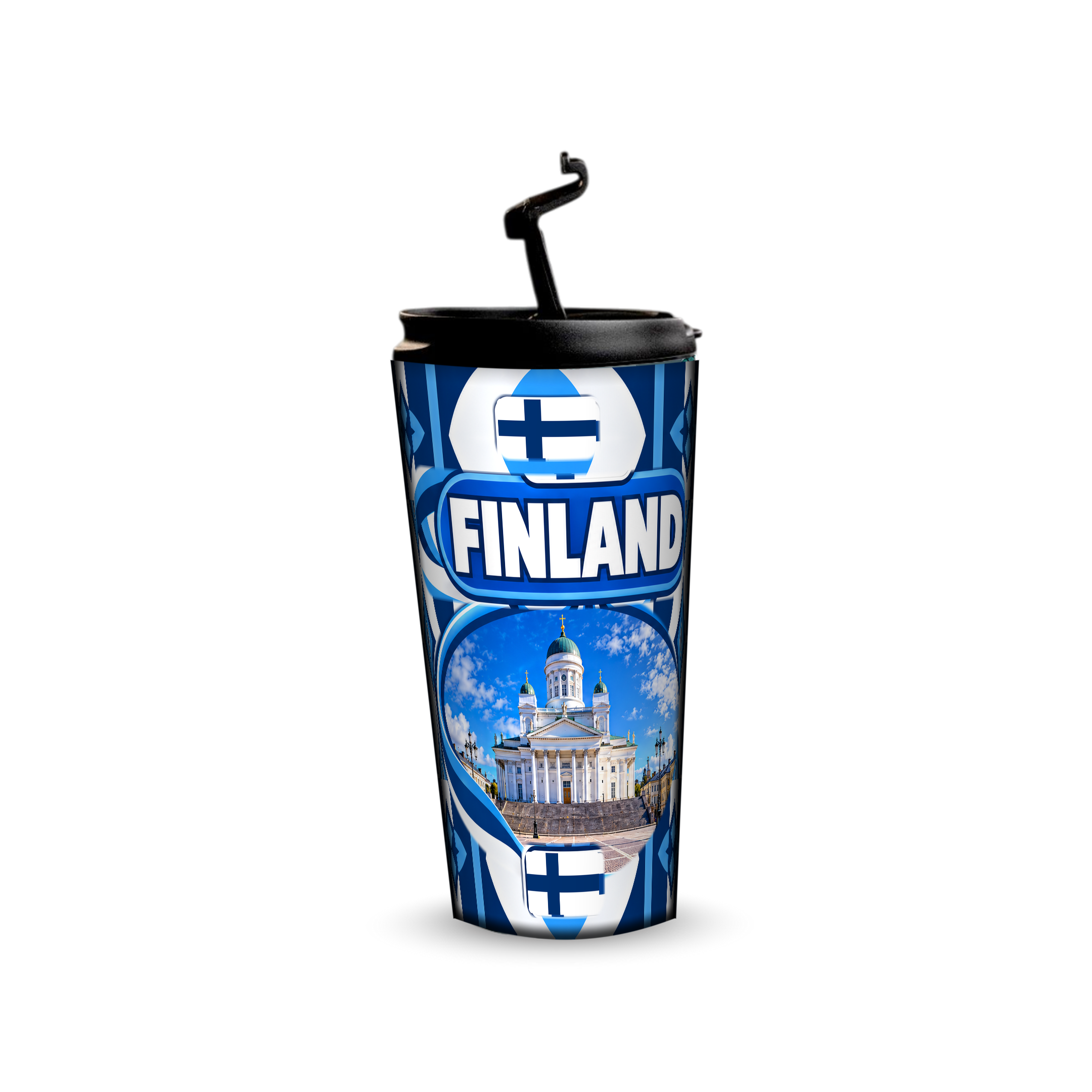 Finland 480ml tumbler with reusable straw