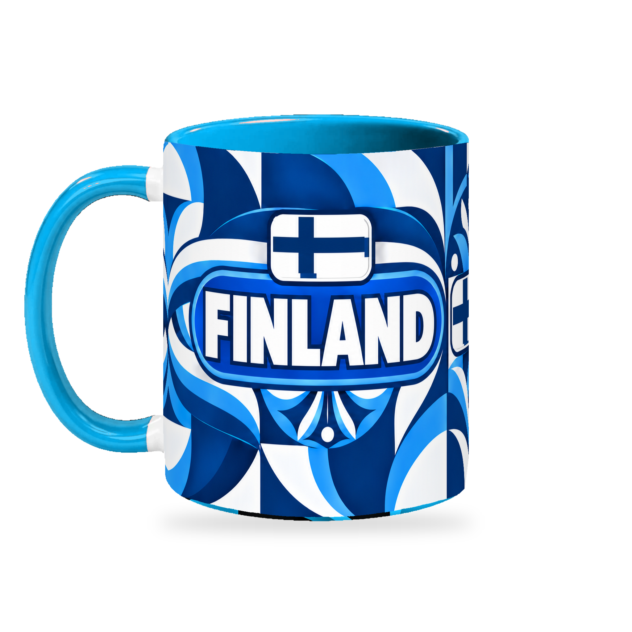 Finland Mug – 320ml — left-handle view on a white background with a soft shadow