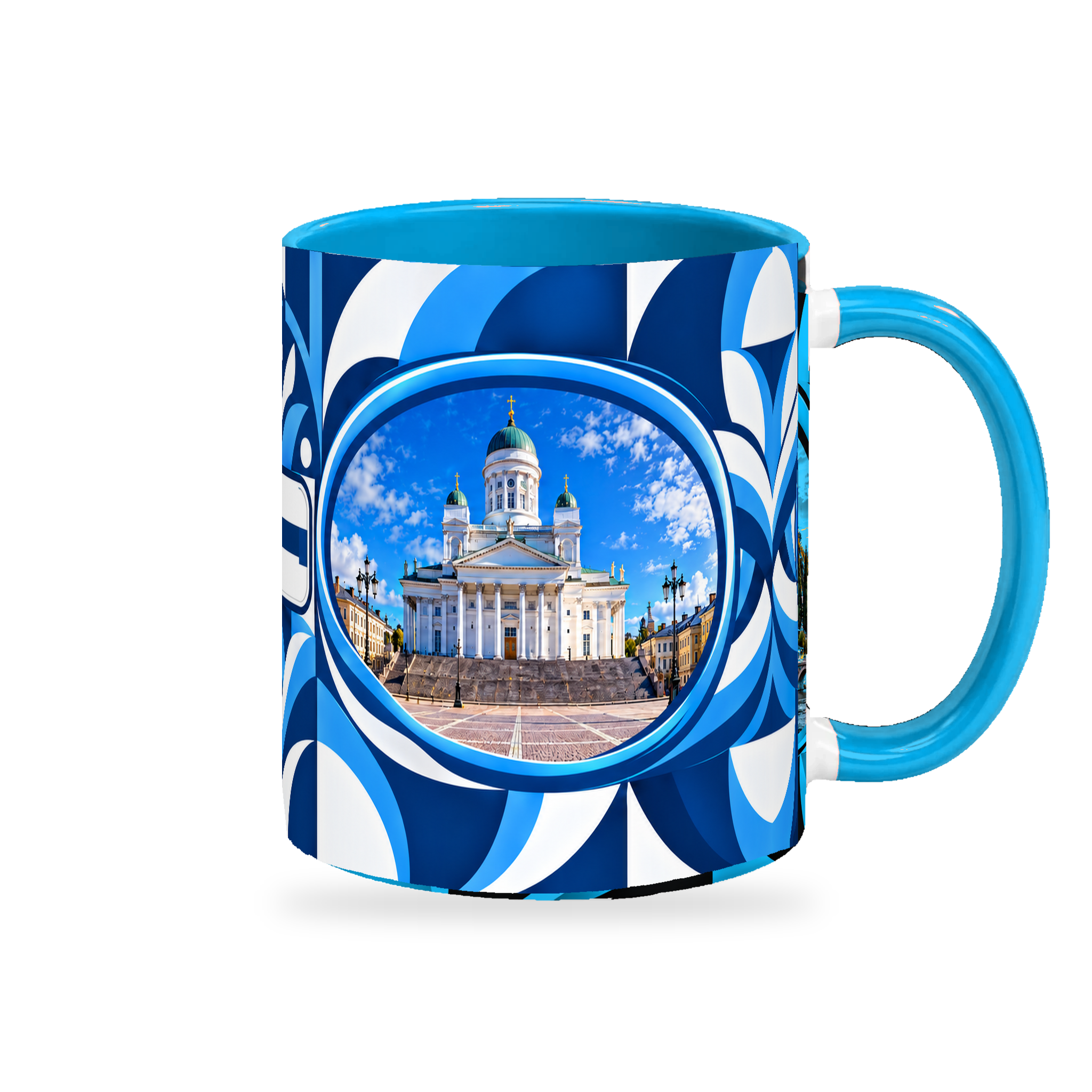Finland Mug – 320ml — right-handle view on a white background with a soft shadow
