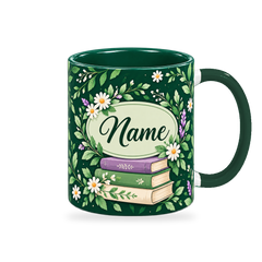 Forest Book Garden Teacher Mug – 320ml — right view on a transparent background
