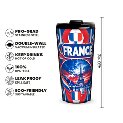 France 480ml insulated tumbler features and size