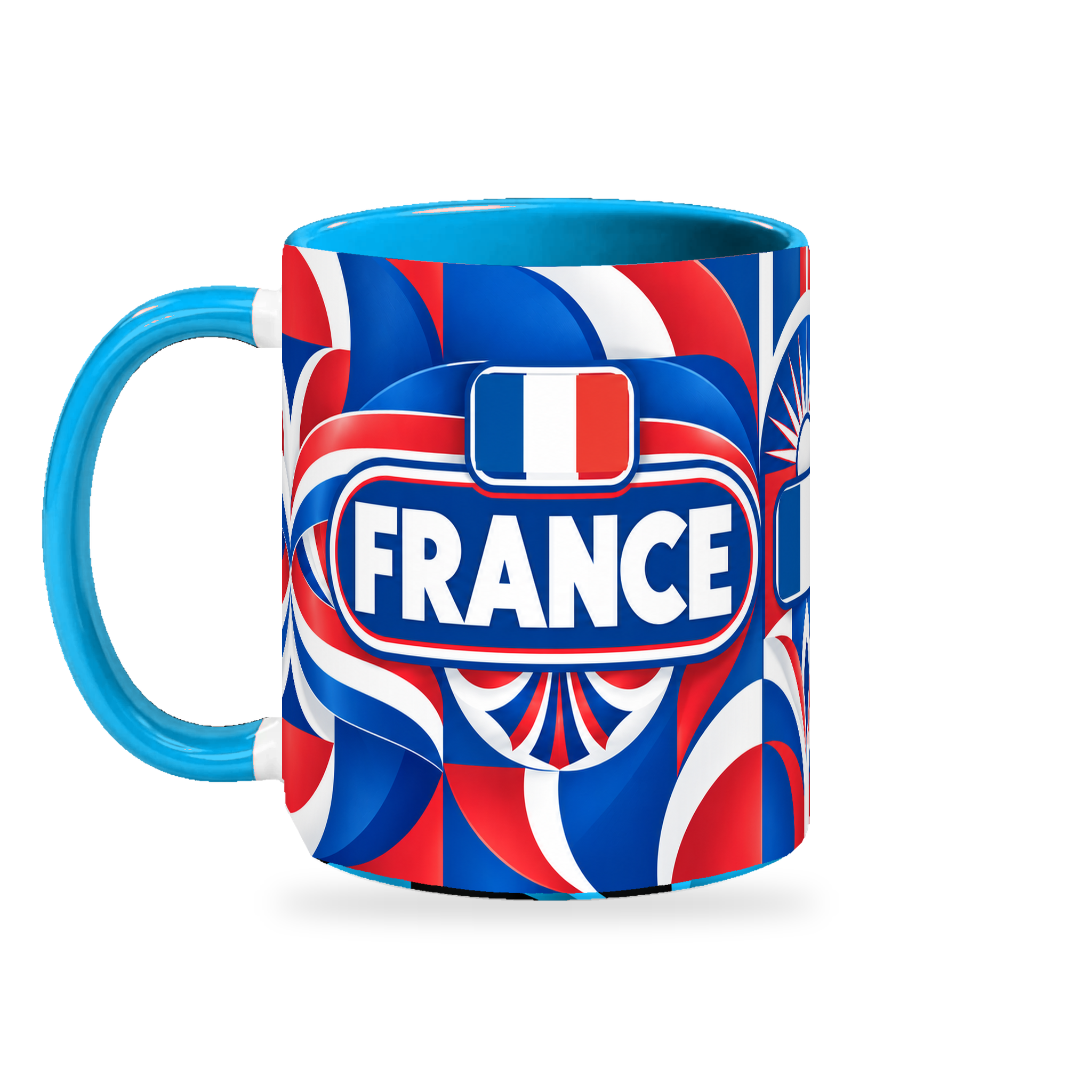 France Mug – 320ml — left view on a transparent background