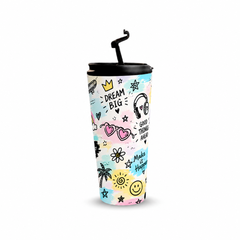 Fun & Love 480ml Tumbler with raised drinking spout