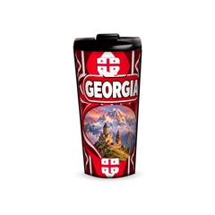 Georgia 480ml tumbler front view with country design