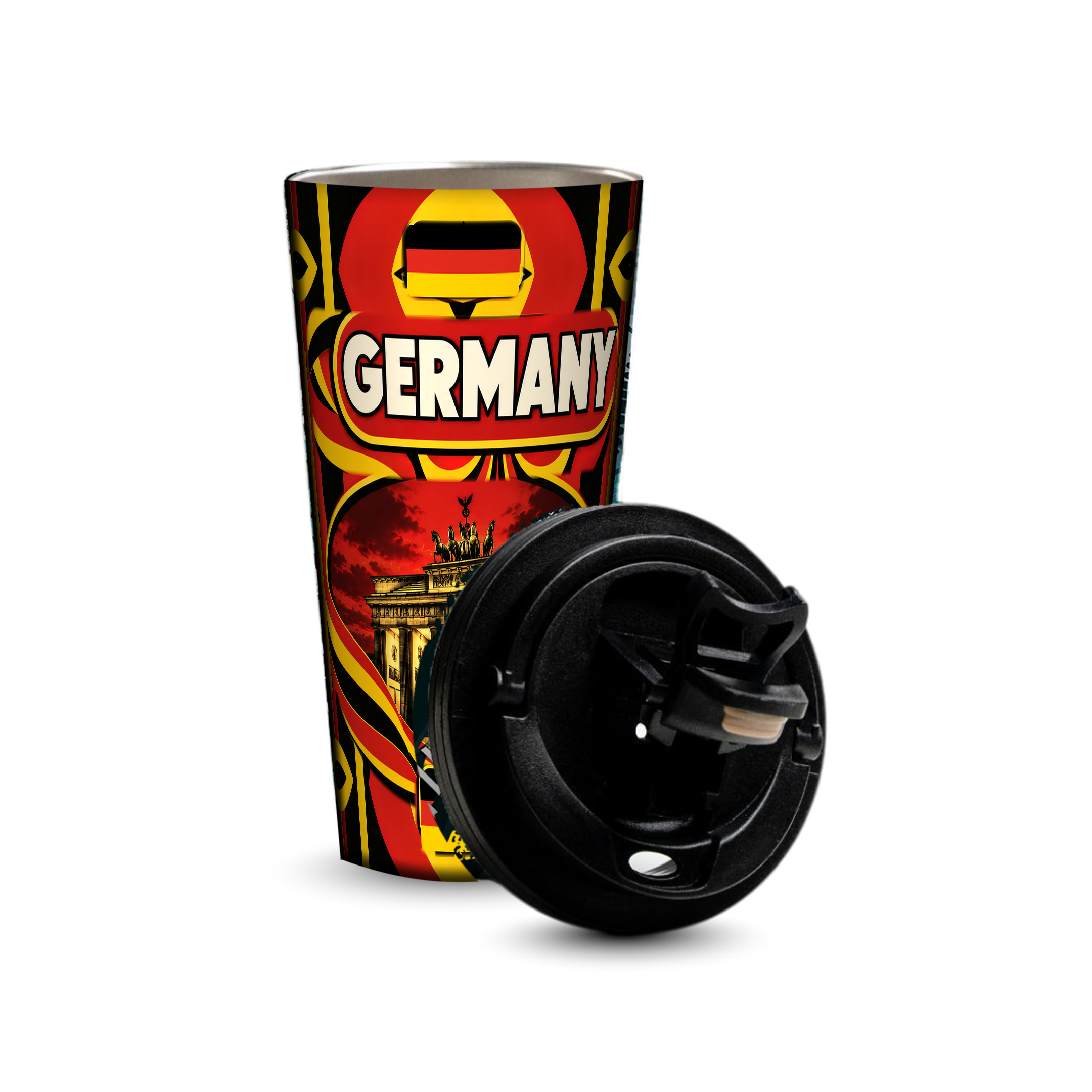 Germany 480ml tumbler with removable leak-proof lid
