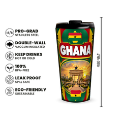 Ghana 480ml insulated tumbler features and size