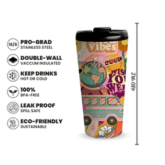 Good Vibes 480ml Tumbler by Fann Bliss — 480ml capacity and key features