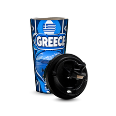 Greece 480ml tumbler with removable leak-proof lid