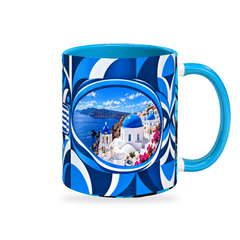 Greece Mug – 320ml — right-handle view on white with a soft shadow