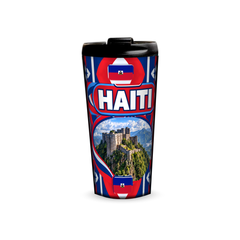 Haiti 480ml tumbler front view with country design