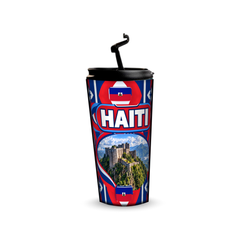 Haiti 480ml tumbler with reusable straw