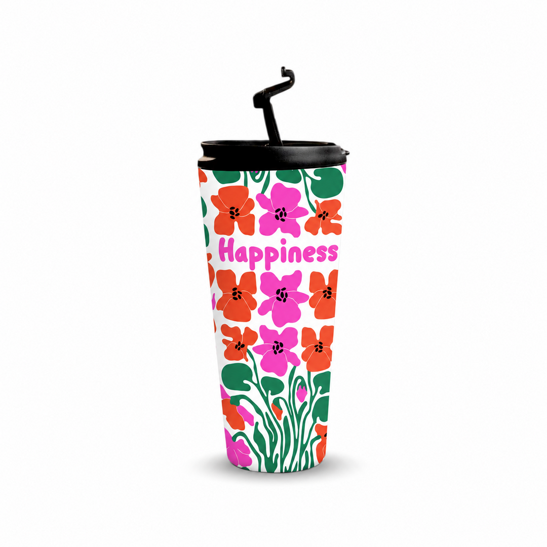 Happiness 480ml Tumbler with raised drinking spout