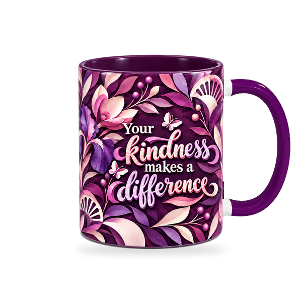 Helping Me Bloom Mug – 320ml, right view on a transparent background