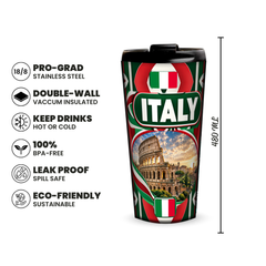 Italy 480ml insulated tumbler features and size