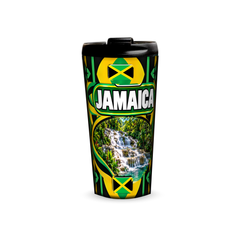 Jamaica 480ml tumbler front view with country design