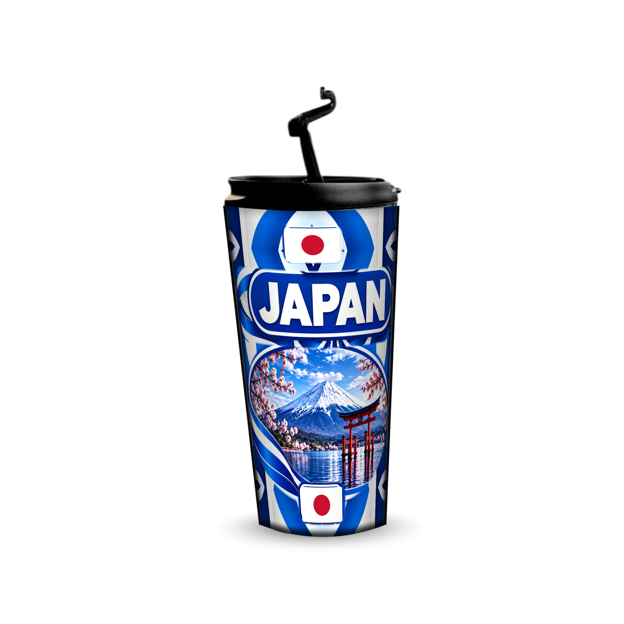 Japan 480ml tumbler with reusable straw