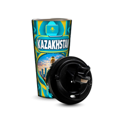 Kazakhstan 480ml tumbler with removable leak-proof lid