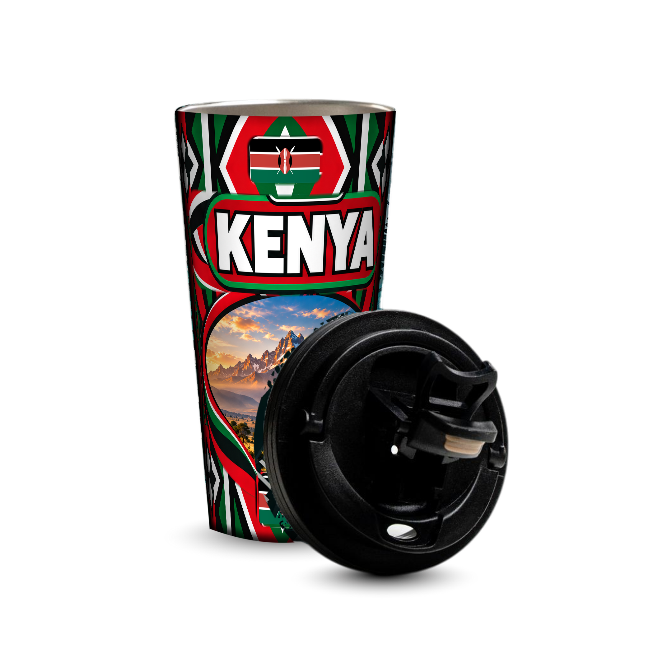 Kenya 480ml tumbler with removable leak-proof lid