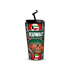 Kuwait 480ml tumbler with reusable straw