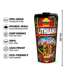 Lithuania 480ml insulated tumbler features and size