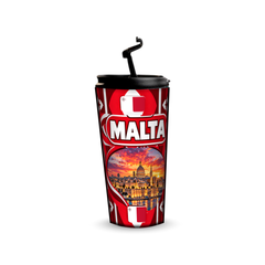 Malta 480ml tumbler with reusable straw