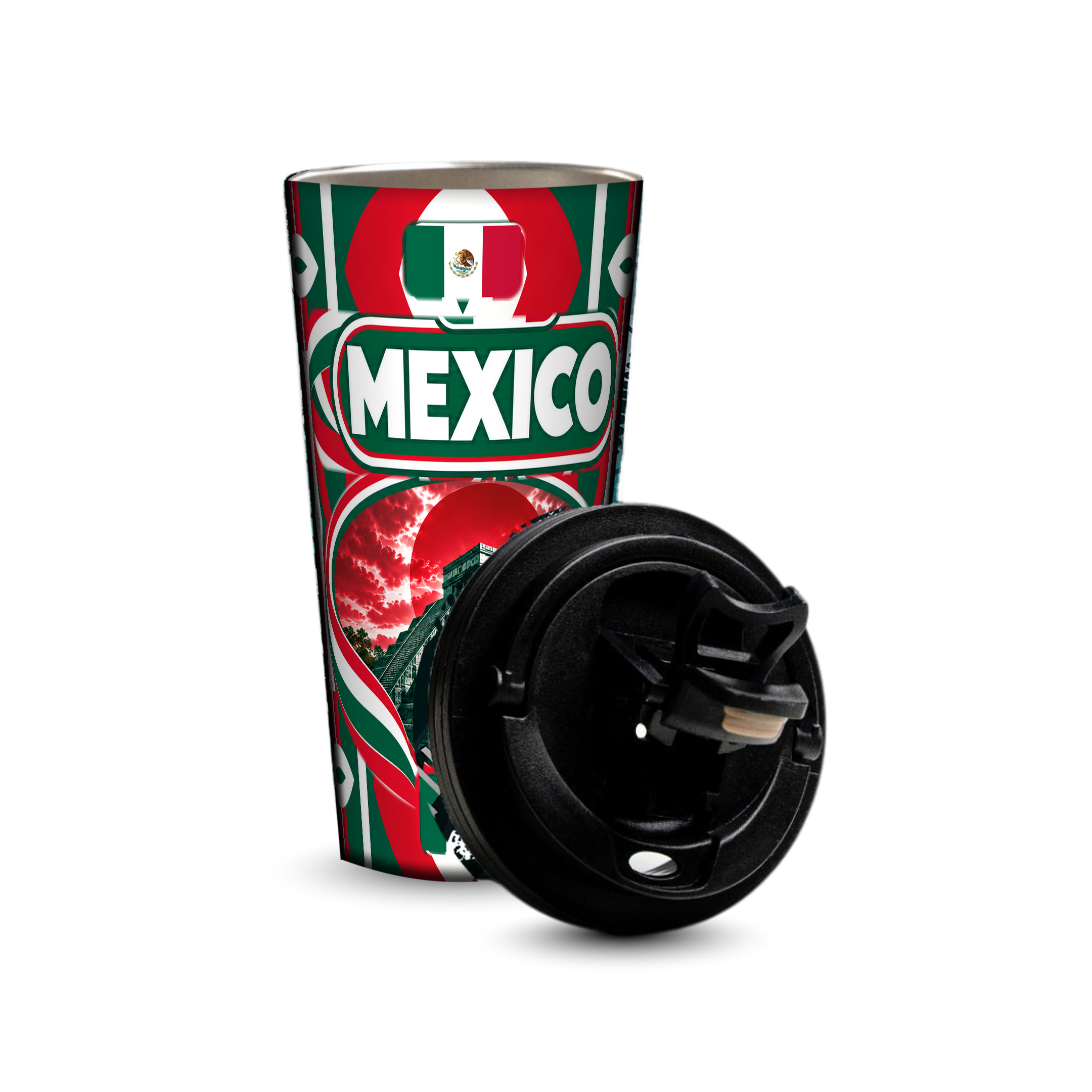 Mexico 480ml tumbler with removable leak-proof lid