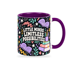 Midnight Bright Ideas Teacher Mug – 320ml — right view on a transparent background