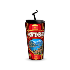 Montenegro 480ml tumbler with reusable straw