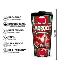 Morocco 480ml insulated tumbler features and size