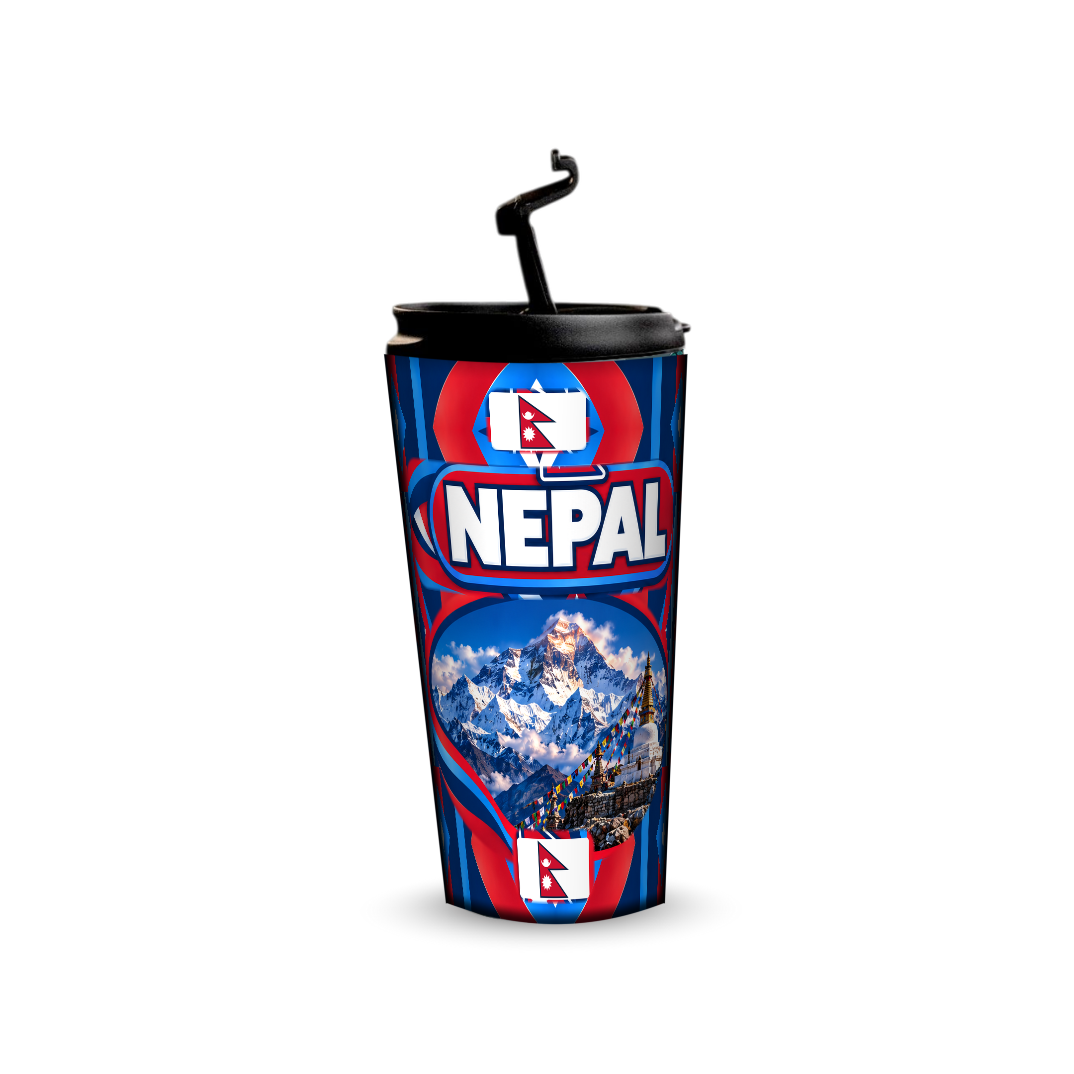 Nepal 480ml tumbler with reusable straw