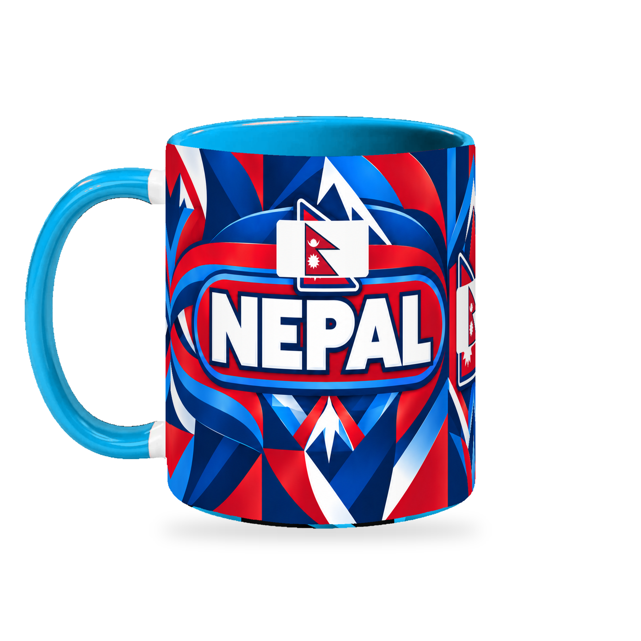 Nepal Mug – 320ml — left-handle view on a white background with a soft shadow