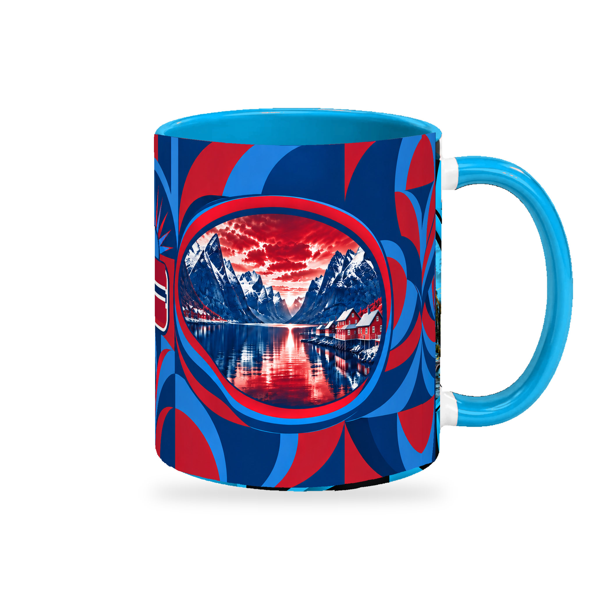Norway Mug – 320ml — right-handle view on white with a soft shadow