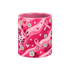 October Pink Pinktober Mug – Pink, 320ml, centre wrap view