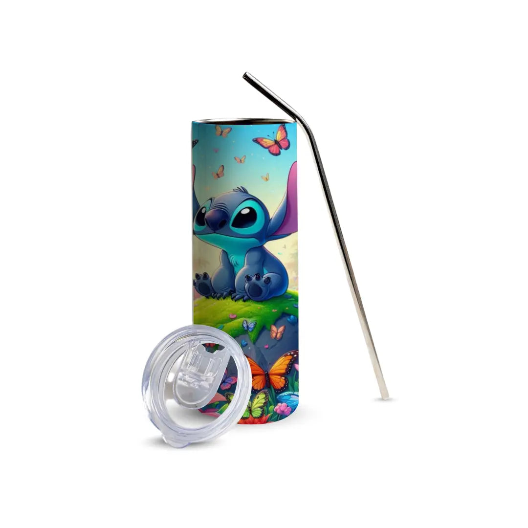 Stitch 600ml Tumbler with Straw Fann Bliss