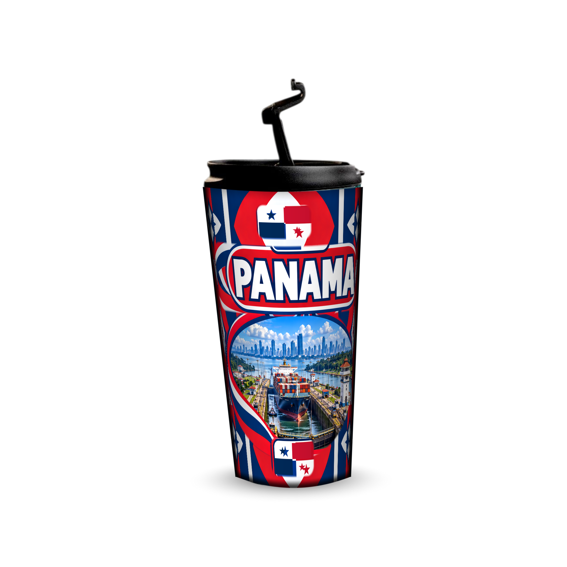 Panama 480ml tumbler with reusable straw