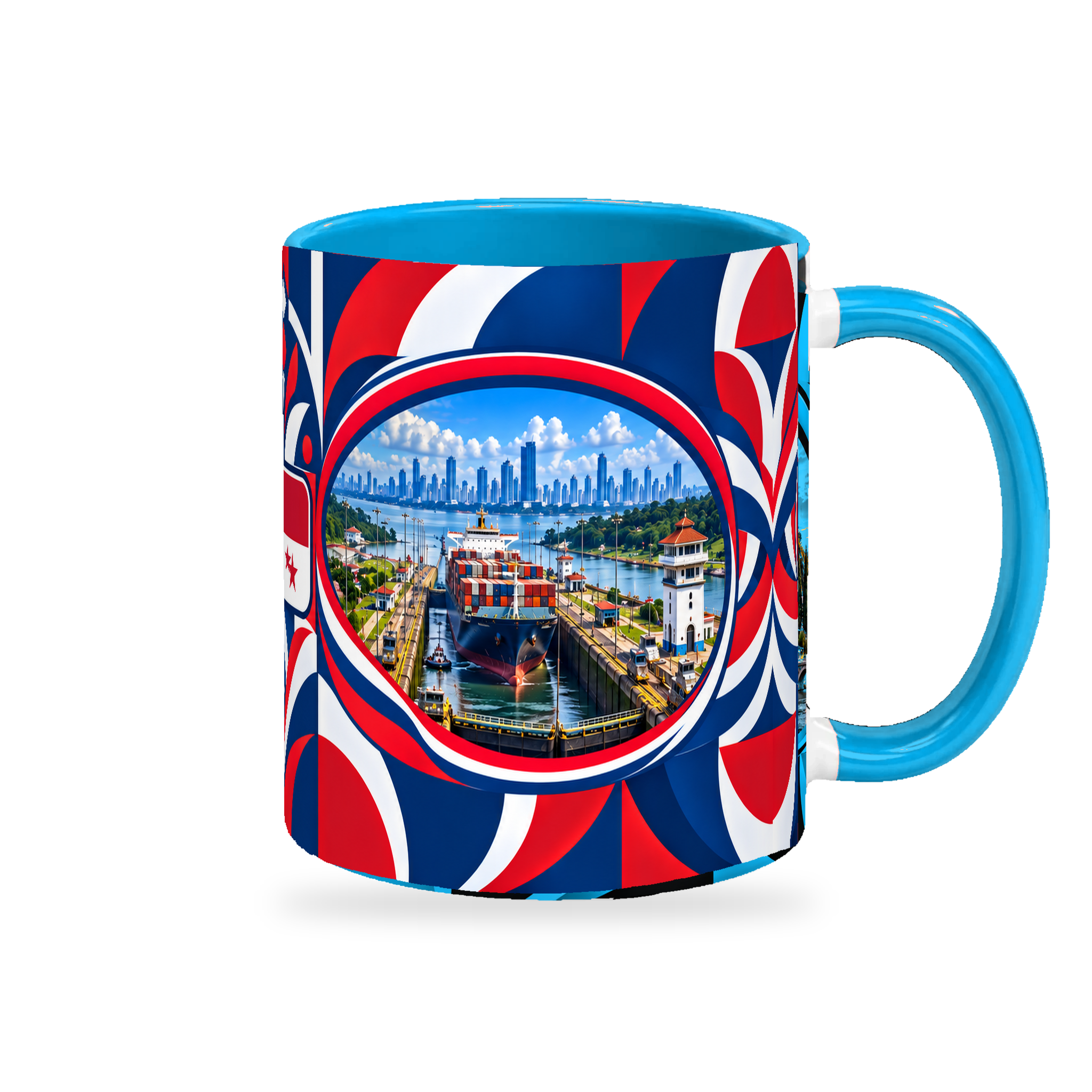 Panama Mug – 320ml — right-handle view on white with a soft shadow