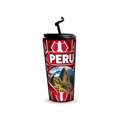 Peru 480ml tumbler with reusable straw