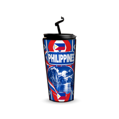 Philippines 480ml tumbler with reusable straw