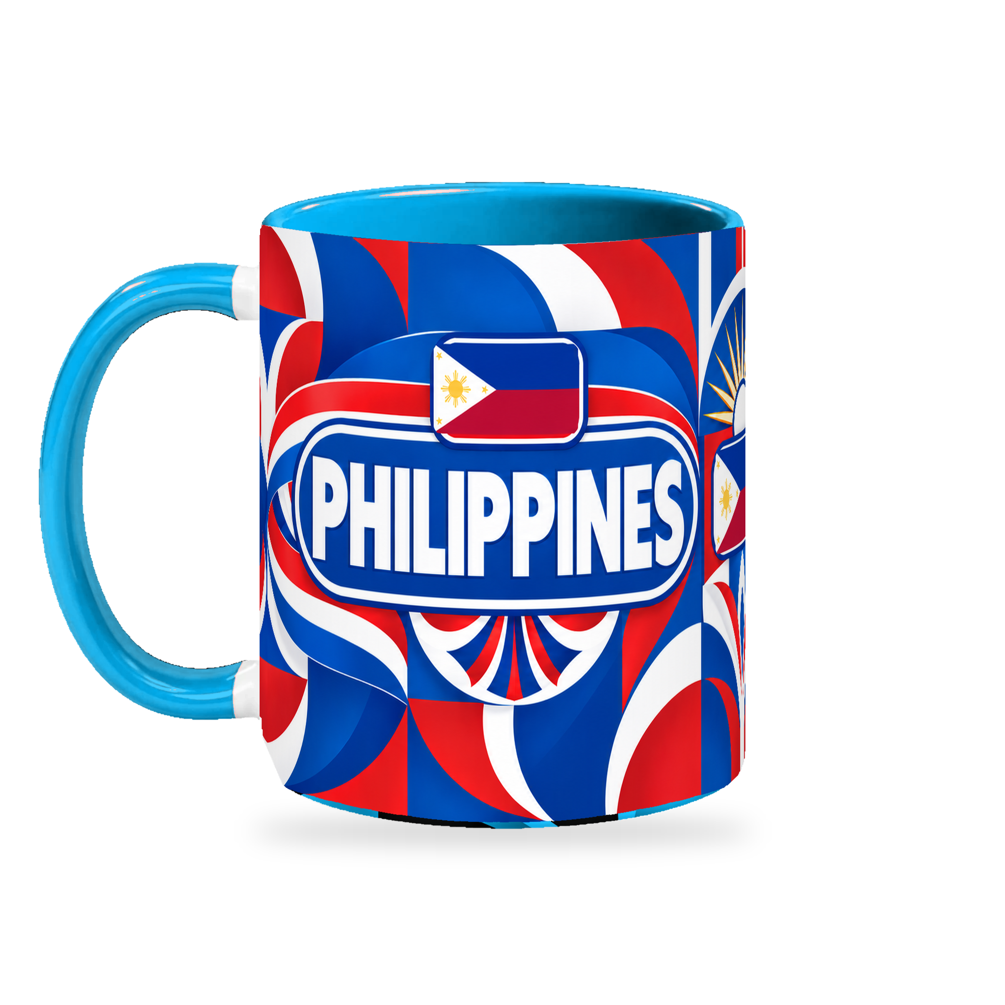Philippines Mug – 320ml — left-handle view on white with a soft shadow