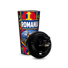 Romania 480ml tumbler with removable leak-proof lid