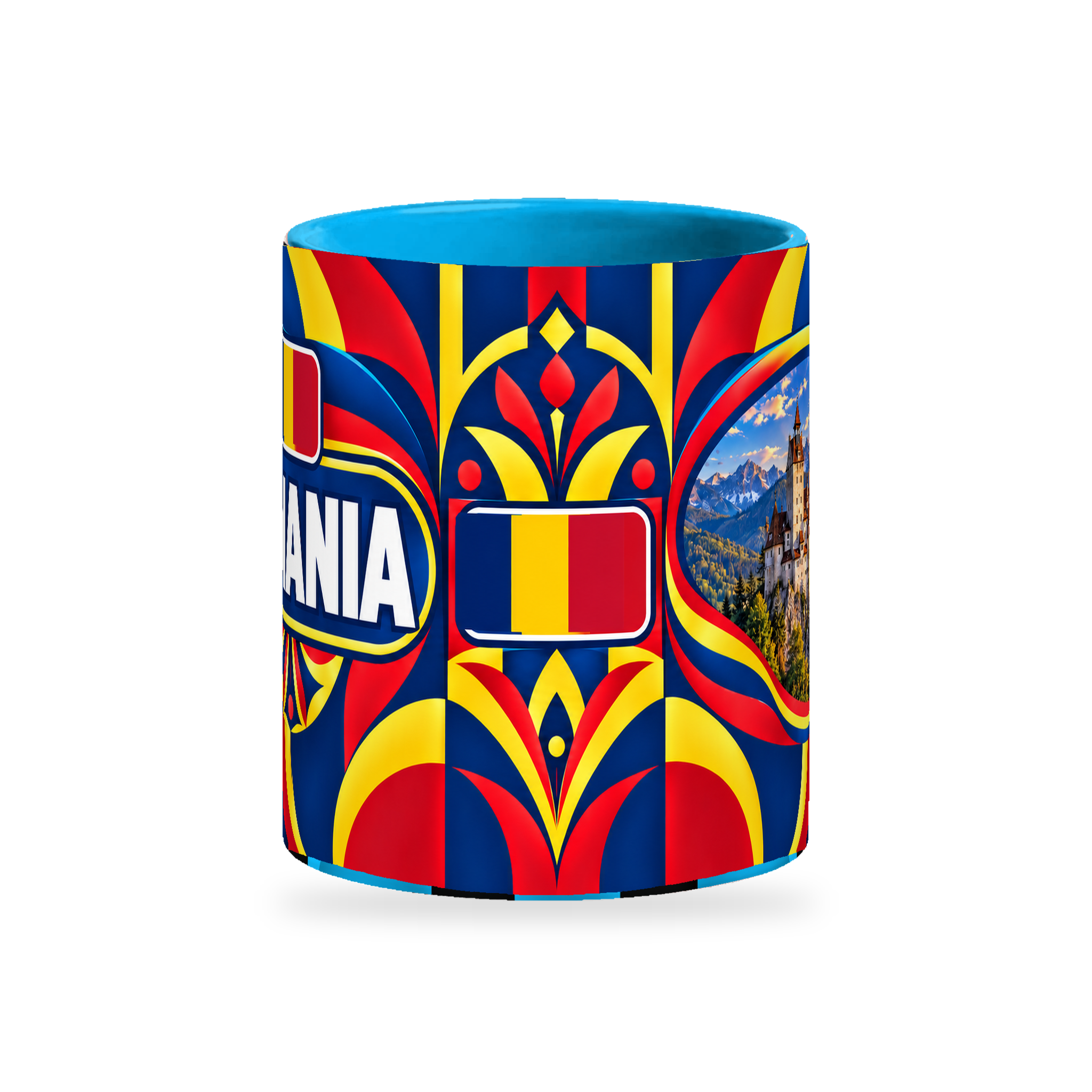 Romania Mug – 320ml — centre view on white with a soft shadow