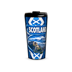 Scotland 480ml tumbler front view with country design