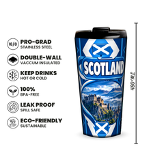 Scotland 480ml insulated tumbler features and size