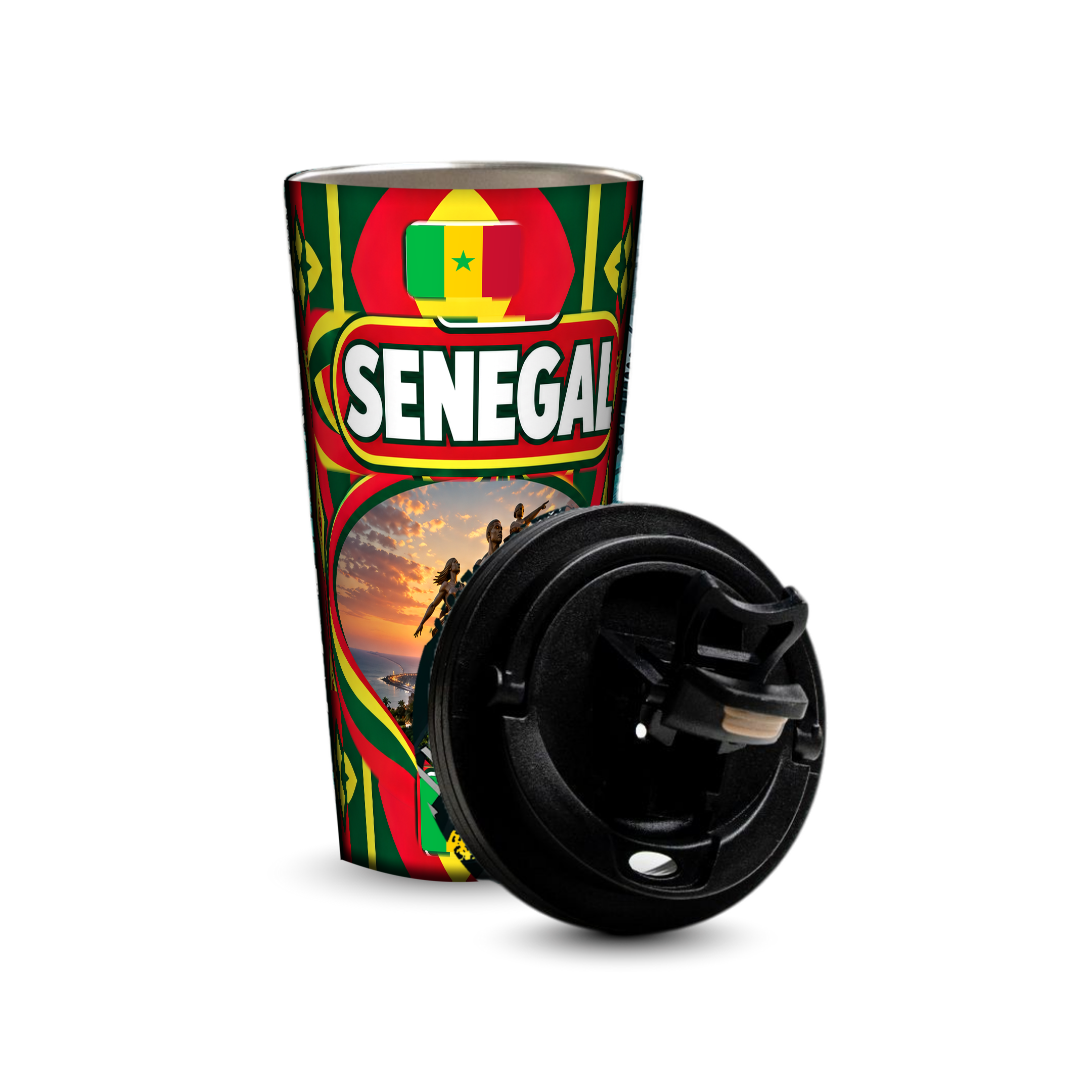 Senegal 480ml tumbler with removable leak-proof lid